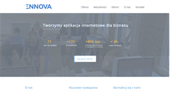 Desktop Screenshot of ennova.pl